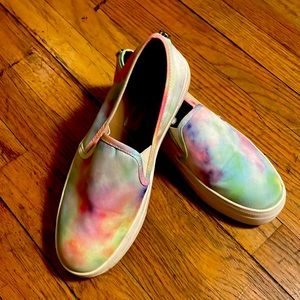 Tie-dye Steve Madden slip Ons